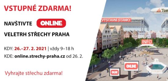 Únorový veletrh STŘECHY PRAHA letos z pohodlí Vašeho domova