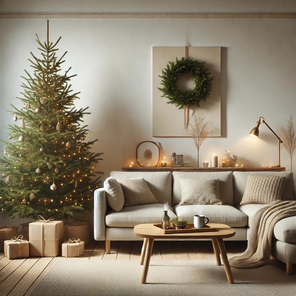 A_realistic,_minimalist_Christmas_living_room_with